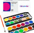 AUREUO Kids Watercolor Paint Set - 24 Colors Vibrant Watercolor Cakes with Plastic Palette & Paint Brush for Kids, Students, Beginners & Adults...