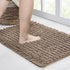 Walensee Bathroom Rug Non Slip Bath Mat (32x20 Inch Taupe) Water Absorbent Super Soft Shaggy Chenille Machine Washable Dry Extra Thick Perfect Abs...