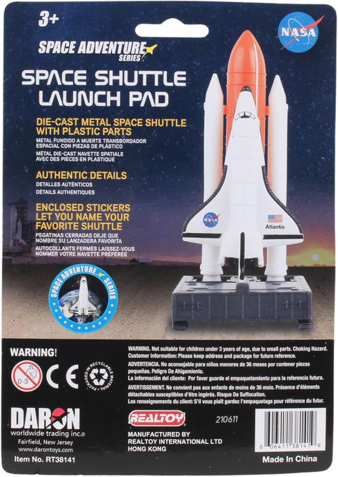 Daron Space Mission Toy Set Space Shuttle on Launch Pad, Authentic Spacecraft Representation, Individually Packaged Playsets...