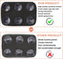 Alpha Rider Motorcycle Rectangular Pillion Passenger Pad Seat 6 Suction Cup For Harley Custom Chopper...