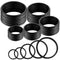 35 Pieces Metal O Ring Multi-Purpose Metal O Ring Non-Welded O Ring Round Metal Key Ring for Keychains Macrame Dog Leashes Camping Belt Hardware B...