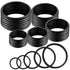 35 Pieces Metal O Ring Multi-Purpose Metal O Ring Non-Welded O Ring Round Metal Key Ring for Keychains Macrame Dog Leashes Camping Belt Hardware B...