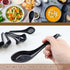 DOERDO 6PCS Soup Spoons Japanese Style Spoons Chinese Asian Soup Spoons With Long Handle for Kitchen Mixing, Baking, Cooking, Black...