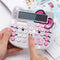 Hello Kitty Calculator, Xinyu Lighting Creative and Cute Solar Calculator, 12-Digit LCD Display, Suitable for Adults and Children, Solar and Batte...