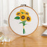 Maydear Stamped Embroidery Kit for Beginners Pattern, Cross Stitch Kits for Adults, Embroidery Starter Kit Embroidery Hoop, Color Threads and Embr...