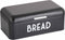 Home Basics Bread Box For Kitchen Countertop, Metal, (Black), Vented With Hinge Top | Large Bread Box | Keeps Loaves, Bagels, Croissants Fresh...