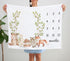 Woodland Milestone Blanket, Forest Animals Baby Growth Chart Monthly Blanket, Watch Me Grow Woodland Bear Fox Baby Nursery for New Moms Baby Showe...