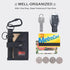 ROUGH ENOUGH Coin Holder for Car – Tactical Cordura with Zipper Coin Pocket, Neck Lanyard Carabiner – Slim Card Holder for Men, Travel...