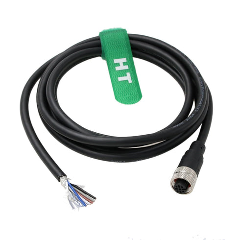 M12 A-Coded 5 pin Female Actuator Sensor Electrical Cable to Open for Industrial Control Automation, Network, CANopen, IO Link, Profibus 3m...