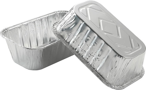30 Pack 1Lb mini Loaf Pans Heavy Duty Disposable Aluminum Foil Bread Tins Standard Size - 6" X 3.5" X 2.5" Oven Safe Sturdy Small Bread Tin Pans-1...