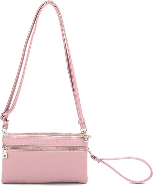 Isabelle Women's Crossbody Shoulder Bag Cell Phone Purse Wallet Wristlet Clutch with Adjustable Strap and Zipper...