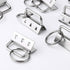 50 Sets Key Fob Hardware Key Fob Keychain Wristlet with Split Ring 1.25 Inch...