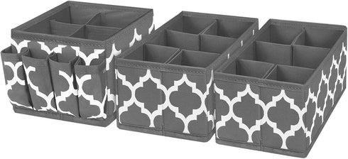 homyfort Small Makeup Storage Organizer Bins,Fabric Dresser Top Organizers and Storage for Vanity Bathroom Countertop,Skincare Organization,Cosmet...