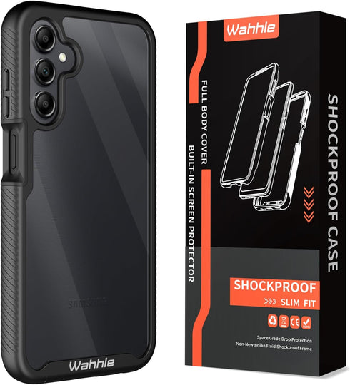 wahhle Samsung Galaxy A15 5G Case, Built in Screen Protector Full Body Shockproof Slim Fit Bumper Protective Phone Cover for Samsung A15 4G/5G Men...