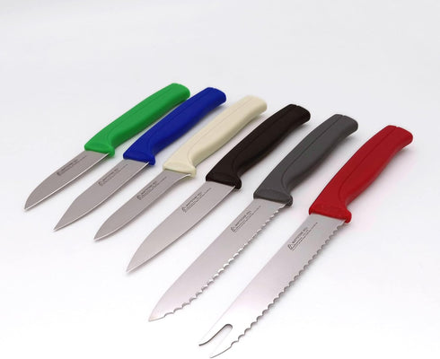 Paring Knife - MATTSTONE HILL 3.15 Inch Paring Knife, Small Kitchen Utility Knife, Premium Stainless Steel Vegetable Knife, Green Handle...