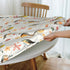WOAIDY Elastic Round Fitted Tablecloth, Fit Bird Design, Stretchable Polyester Fabric for Kitchen, Dining Party Decor, 40"- 44" Table Cover (Small...
