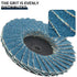 9Pcs 2 inch Quick Change Sanding Discs High Density Zirconia Die Grinder Flap Disc Flat Roll Lock Disc with 1Pc Disc Pad Holder for Rotary Tools A...