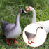 Goose Statue Farm Animal Sculpture: Garden Goose Statue Yard Farm Animal Figurine Country Easter Patio Home Decoration for Indoor Outdoor Desktop(...