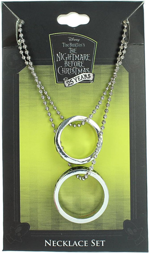 Bioworld Disney The Nightmare Before Christmas Jack Sally Necklace Ring Set Meant to Be...