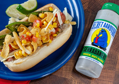 Secret Aardvark Serrabanero Hot Sauce – Serrano & Green Habanero Hot Sauce, Green Spicy Sauce, Non-GMO, Low Carb, Low Sugar, Green Hot Sauce & Mar...