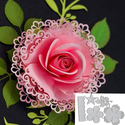 DDeehs Scrapbooking Die Cuts, Merry Christmas Wedding Flower Leaf Cutting Dies, Stencils for DIY Scrapbooking Album Decorative Embossing Paper Die...