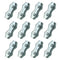 12 pcs M5 Poly Rope Connectors, Wires Splicer Galvanized Steel Connectors for Electric Fences Wires...