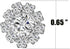 Wholesale 24PCS 16MM Small Clear Rhinestone Buttons Metal Crystal Glass Button Embellishments(Flatback)...