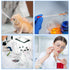 14 Pcs Glass Graduated Droppers Set Include 6 Pipettes Dropper 0.5ml 1ml 2ml 3ml 5ml 10ml with 6 Glass Stir Rod and 2 Washing Brushes for Lab Liqu...