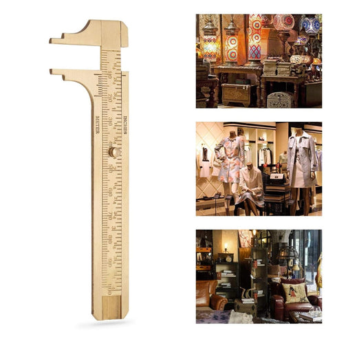 Double Scale Vernier Calipers Brass Sliding Gauge Sliding Pocket Caliper Handy Measuring Tool mm/inch for Measuring Jewelry(100mm)...