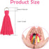 180PCS 30 Colors 3.5CM Multi-Color Mini Tassels Tiny Craft Tassels for Earring Jewelry Making Keychain Tassel Charms Bag Charms Pendant Handmade D...