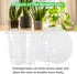 Bonviee 36 Packs 3.5/4/5 Inch Clear Nursery Pots, Transparent Plastic Planter with Drainage Holes, Seed Starting Pot Flower Plant Container -Clear...