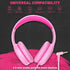 U2 Wired Headphones for Kids Girls for School | Lightweight Portable On Ear Youth Headphones for Airplane Travel | Compatible with Pad Computer La...