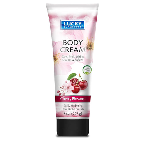 Lucky Super Soft Body Cream, Cherry Blossom, 8 Ounce...