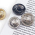 Wakauto 30Pcs Antique Metal Buttons with Round Vintage Sewing Buttons Coats Buttons Jacket Buttons Metal Blazer Button Set for DIY Craft (Black)...
