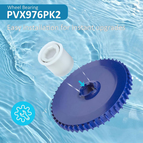 Pool Cleaner Bearing PVX976PK2 - Compatible Replacement for Hayward, AquaNaut, Poolvergnuegen, and Phoenix - 2 Pack Pool Vacuum Parts - Fits 200, ...