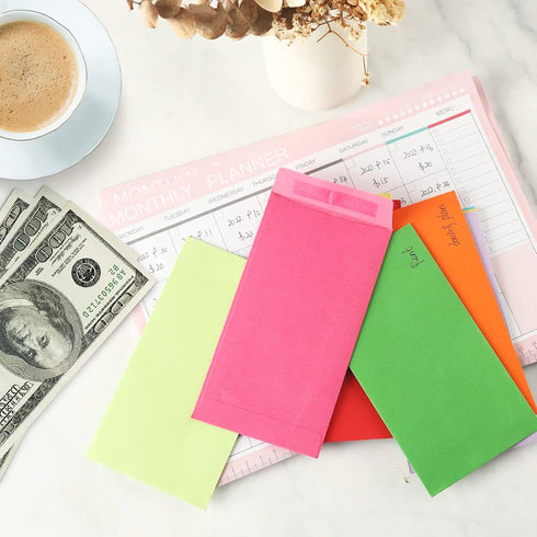 50 Pack Large Cash Envelopes 3.5 x 6.5 inch,Money Envelopes for Cash,Cash Envelopes For Savings plan,Cash Envelopes for Budgeting,100 envelopes mo...