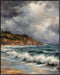 Posterizer 1 pcs- sea and beach themed oil painting style print 8-Landscape & Nature Art-Floral Botanical Art- Decor for Home & Office- unframed w...