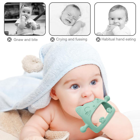 Baby Teething Toys for Babies 0-6 Months,Baby Teether Chew Toys for Teething Relief,Silicone Teething Mitt,Baby Toys 6 to 12 Months,Perfect Baby S...