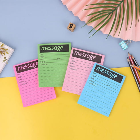 8 Colors While You Were Out One-Sided Note Pads,Sticky Note Pads,Message Pads for Work Call,Home Office School Supplies...