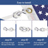 NQ Flag Pole Rope Line Kit-50FT x 1/4"Diameter Nylon Flag Pole Halyard Rope with 4 Pcs Swivel Snap Clips Hooks Fits Flagpole Up to 25FT, Outdoor F...