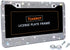 White Rhinestone Bling License Plate Frame for Women, Metal Rust-Proof Car Plate Frame Cute Bling Car Accessories for Women Girls (1)...