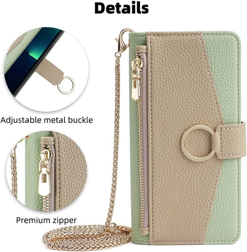 Asuwish Phone Case for Samsung Galaxy Note 8 Wallet Cover with Screen Protector and Mirror PU Leather Flip Cover Ring Credit Card Holder Crossbody...