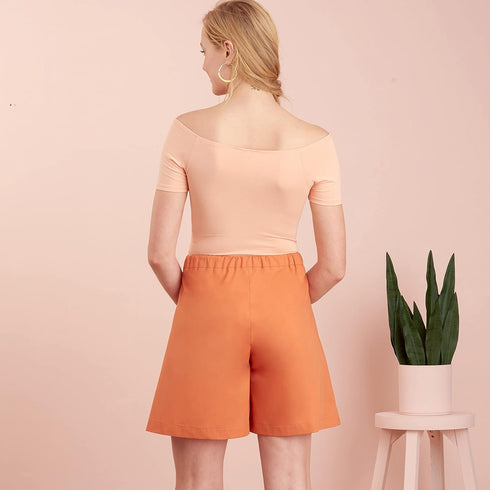 Simplicity Misses Skort and Pull-On Skirt Sewing Pattern Kit, Code S9335, Sizes 6-8-10-12-14, Multicolor...