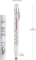 CDN Candy & Deep Fry Thermometer | 8" Durable Lab Glass | Non-Mercuric, Dual-Scale | 75–400°F Range | For Candy Stages, Deep Frying, Oil, Jelly, S...