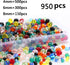 DAHI 950pcs Crystal Beads for Jewelry Making Glass Beads Faceted Crystal Glass Beads for DIY Craft Bracelets, Necklace Jewelry Making (color 4/6/8...