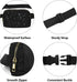 Waist Pack for Running Fanny Pack for Women and Men Gift Crossbody Belt Bag Bum Bag with Adjustable Strap for Sports for Men and Women Black...