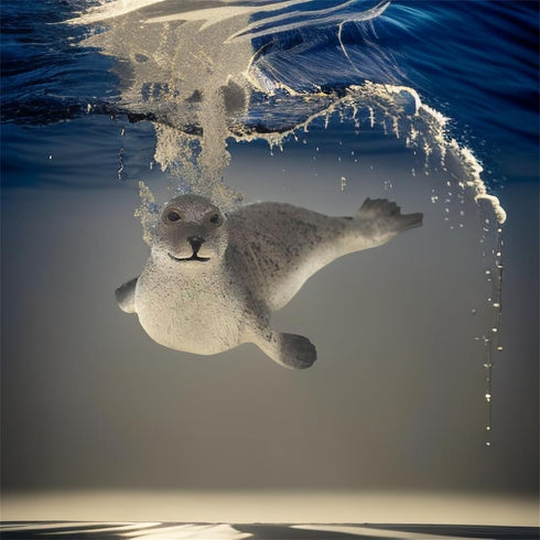 Andux Realistic Animals Figures Toys Marine Life Wild Jungle Learning Educational Playset FZDW-04 (Seal)...