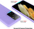 ZUSLAB Nano Silicone Compatible with Samsung Galaxy S21 Ultra 5G Case Liquid Silicone Rubber Shockproof Soft Full Protection Case - Purple...