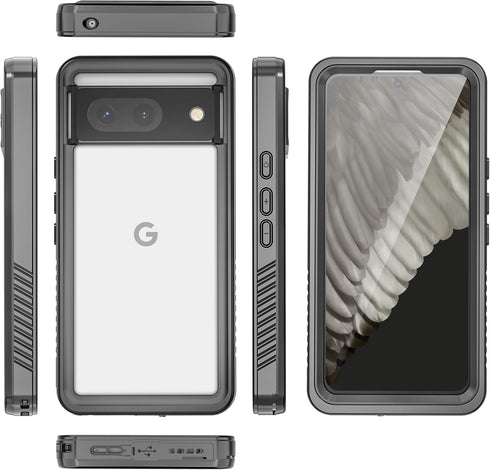 IP68 Waterproof Case for Google Pixel 8, 100% passed The waterproof quality test,360° full-enclosure design,dustproof, underwater phone case,Black...