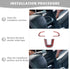 Jimen Compatible with Jeep Compass 2021-2023, 3PCS Steering Wheel Cover Trim Kits (Black)...